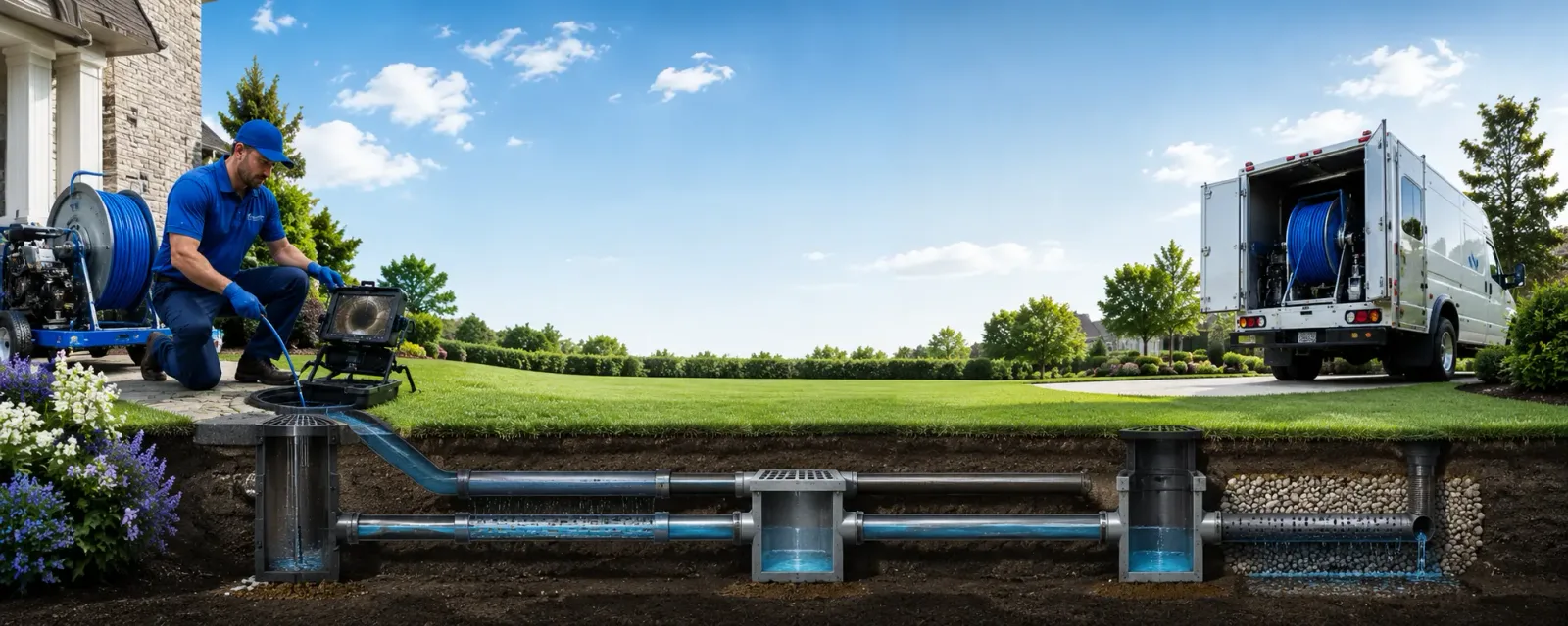 Outdoor drain cleaning information for Rockholds, KY